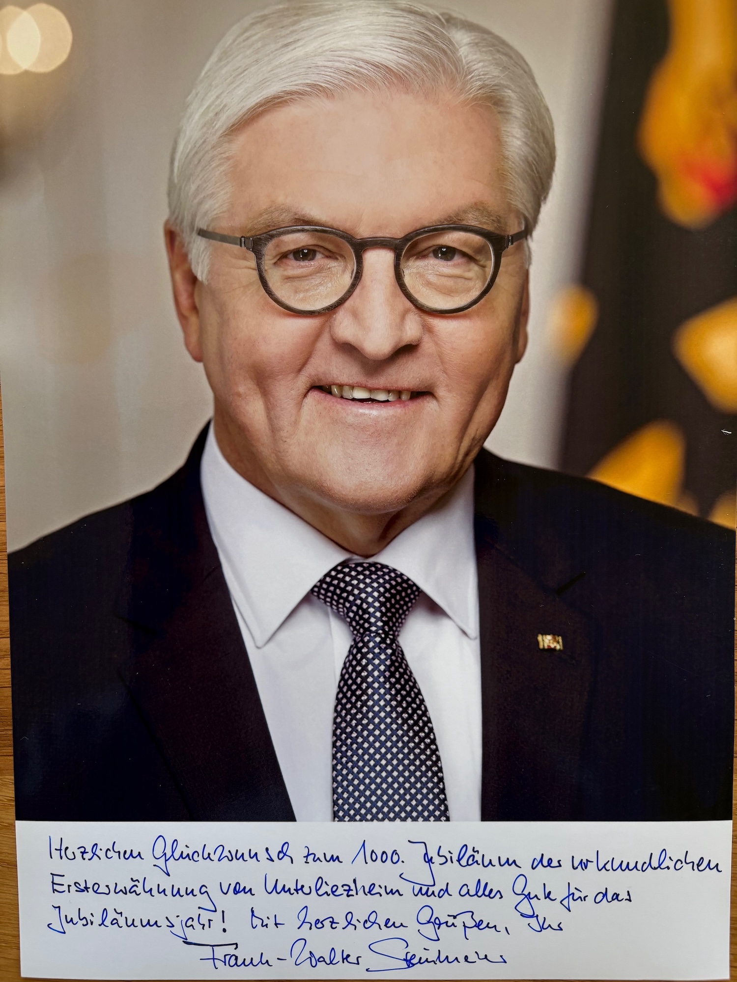 Historisches Jubiläum des Dorfes im Landkreis Dillingen sorgt für Aufmerksamkeit
                                bis in die Hauptstadt Berlin - Bundespräsident Frank-Walter Steinmeier gratuliert
                                persönlich